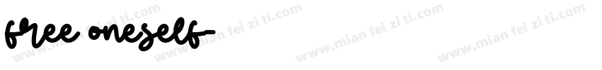 free oneself字体转换